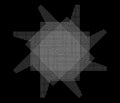 Mirrored, tweaked irregular grid, mesh, grating and lattice geometric vector element, pattern, texture