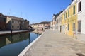 Mirroring Italian townview of Comacchio Royalty Free Stock Photo