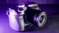 mirrorless camera side view Royalty Free Stock Photo