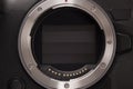 Mirrorless camera technology. Lens mount detail