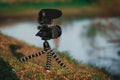 Mirrorless Digital Camera and Microphone Recording in Nature Broadcast