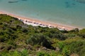 Mirtiotissa, a haven for nudists. Corfu\'s cleanest spot Royalty Free Stock Photo