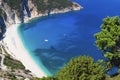 Mirtos beach at Kefalonia island Royalty Free Stock Photo