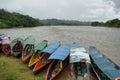 Misahualli river in the amazon jungle Royalty Free Stock Photo