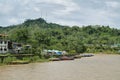 Misahualli river in the amazon jungle Royalty Free Stock Photo