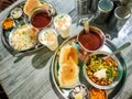 A Maharashtrian Misal Regional food Royalty Free Stock Photo