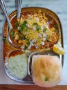 Misal pav breakfast food Royalty Free Stock Photo