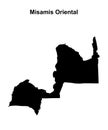 Misamis Oriental outline map Royalty Free Stock Photo