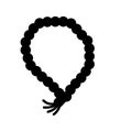 Misbaha Isolated Vector icon which can easily modify or edit