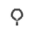 Misbaha or Tasbih vector icon Royalty Free Stock Photo