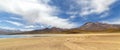 Miscanti Lagoon in the Atacama Desert, Chile Royalty Free Stock Photo