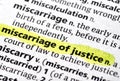 miscarriage of justice Royalty Free Stock Photo