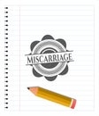 Miscarriage with pencil strokes. Vector Illustration. Detailed. EPS10