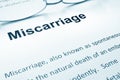 Miscarriage.