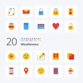 20 Miscellaneous Flat Color icon Pack. like school. school. text. education. education