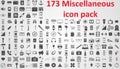 Miscellaneous icon pack vector sign ssymbols