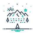 Mix icon for Northern, landscape and nature