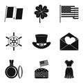 Miscellany icons set, simple style Royalty Free Stock Photo