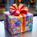 Mischievous Bow on a Wrapped Gift