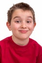 Mischievous Kid Giving Pernickety Look Royalty Free Stock Photo