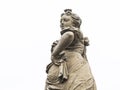 Mischievous woman statue