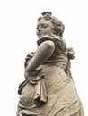 Mischievous woman statue