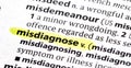 misdiagnose