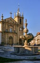 Misericordia fountain and church in Penafiel