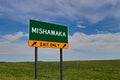 US Highway Exit Sign for Mishawaka Royalty Free Stock Photo