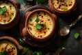 Mishti Doi, Traditional Bengali Food, Sweet Creamy Yogurt Dessert with Caramelized Sugar in Clay Pots Royalty Free Stock Photo