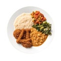 Misir Wat Ethiopian Cuisine. On A White Plate