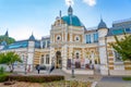 Miskolc,Hungary - 10.13.2021 : Beautiful building of Erzsebet furdo bath on a sunny day