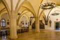 Miskolc, Hungary, May 20, 2019: Internal rooms of the Diosgior fortress in Miskolc