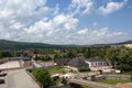Miskolc, Hungary, May 27, 2019: View of the city from a height on a sunny day