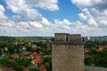 Miskolc, Hungary, May 27, 2019: View of the city from a height on a sunny day