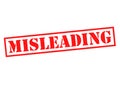 MISLEADING Rubber Stamp Royalty Free Stock Photo