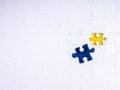 A mismatched puzzle piece symbolizes the wrong solution, misfit, problem-solving challenges, inefficiency, unsuitable strategy, Royalty Free Stock Photo