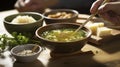 Miso Magic - The Timeless Taste of Traditional Soup. Generative AI