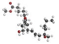 Misoprostol abortion inducing drug molecule. Prostaglandin E1 PGE1 analogue also used to treat missed miscarriage, induce labor.