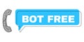 Misplaced Bot Free Chat Frame and Linear Phone Receiver Icon