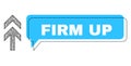 Misplaced Firm Up Chat Cloud and Network Arrow Up Icon