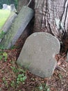 Misplaced grave stone Royalty Free Stock Photo