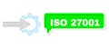 Misplaced ISO 27001 Green Chat Balloon and Mesh Network Cog Integration