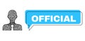 Misplaced Official Message Bubble and Net Official Person Icon
