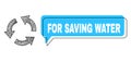 Misplaced For Saving Water Chat Frame and Network Recycle Icon