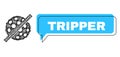 Misplaced Tripper Message Frame and Net No Microbe Spore Icon Royalty Free Stock Photo