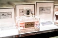 Miss Dior perfume on the shop display for sale, fragrance created by Dior