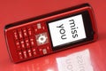 Miss You Message Royalty Free Stock Photo