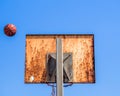 A missed Basketball shot Royalty Free Stock Photo
