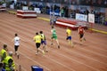 Athletes 60 meters race 